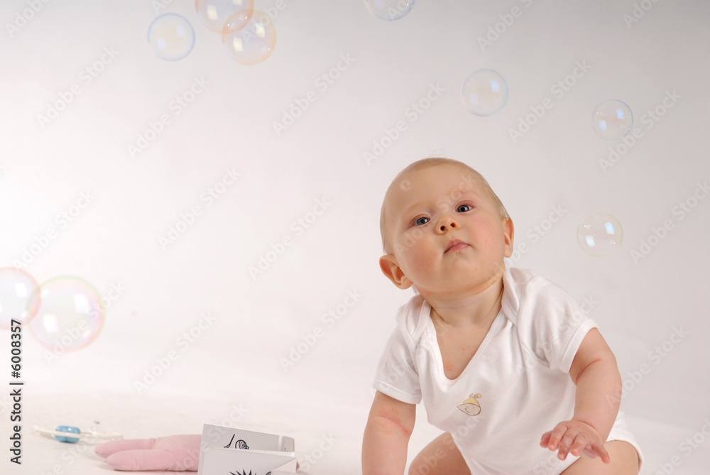 Child with the soap bubbles Child with the soap bubbles