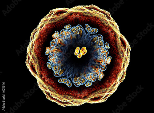 Abstract Flower fractal