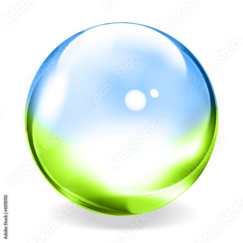 Clear glass ball