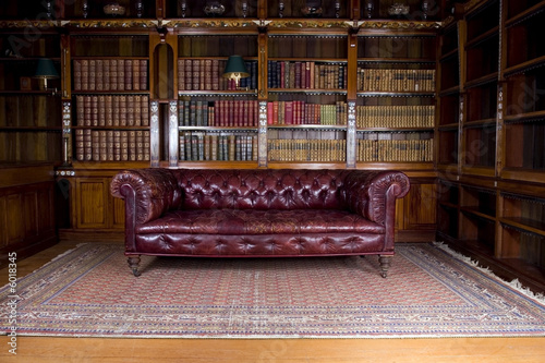 Retro leather couch