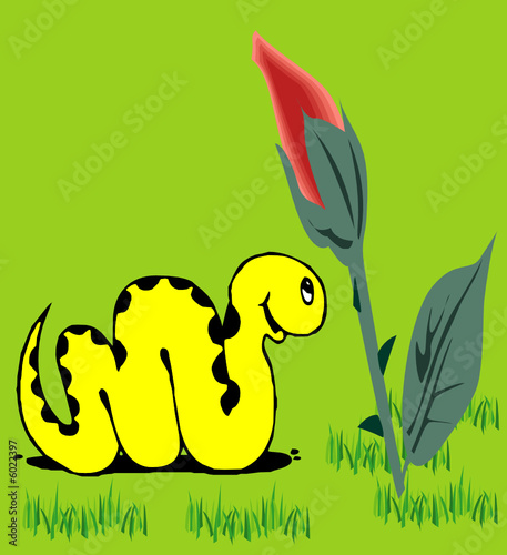 Illustration eines Wurmes - Vector