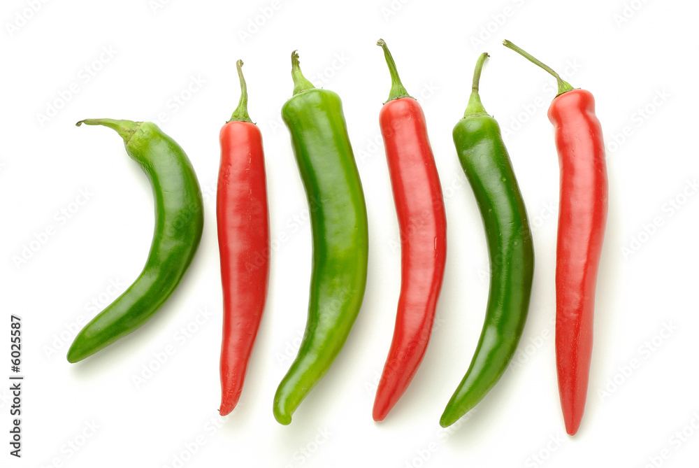 piments verts et rouges piments verts et rouges
