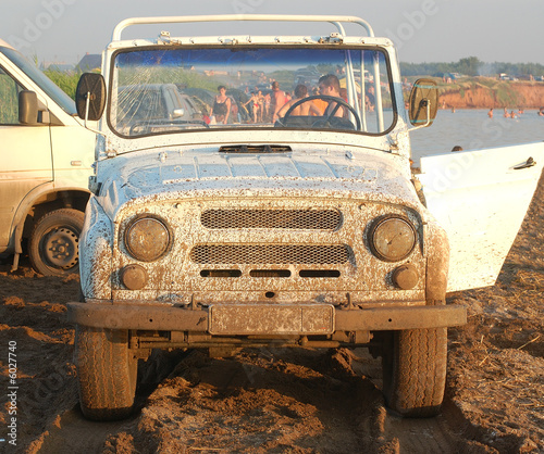 dirty cross-country vehicle