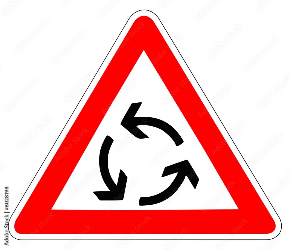 Panneau de Signalisation (Sens giratoire - AB25) Panneau de Signalisation (Sens giratoire - AB25)