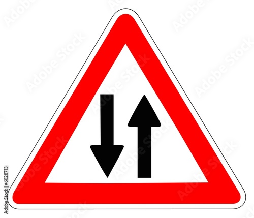 Panneau de Signalisation (Circulation double sens - A18)
