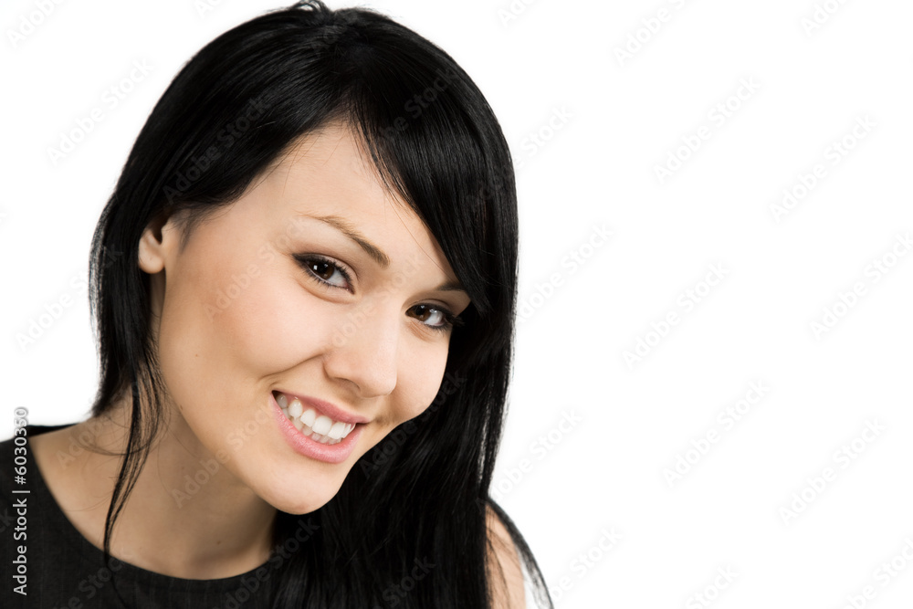 An isolated portrait of a beautiful businesswoman An isolated portrait of a beautiful businesswoman