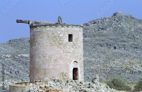 Deserted windmill photo