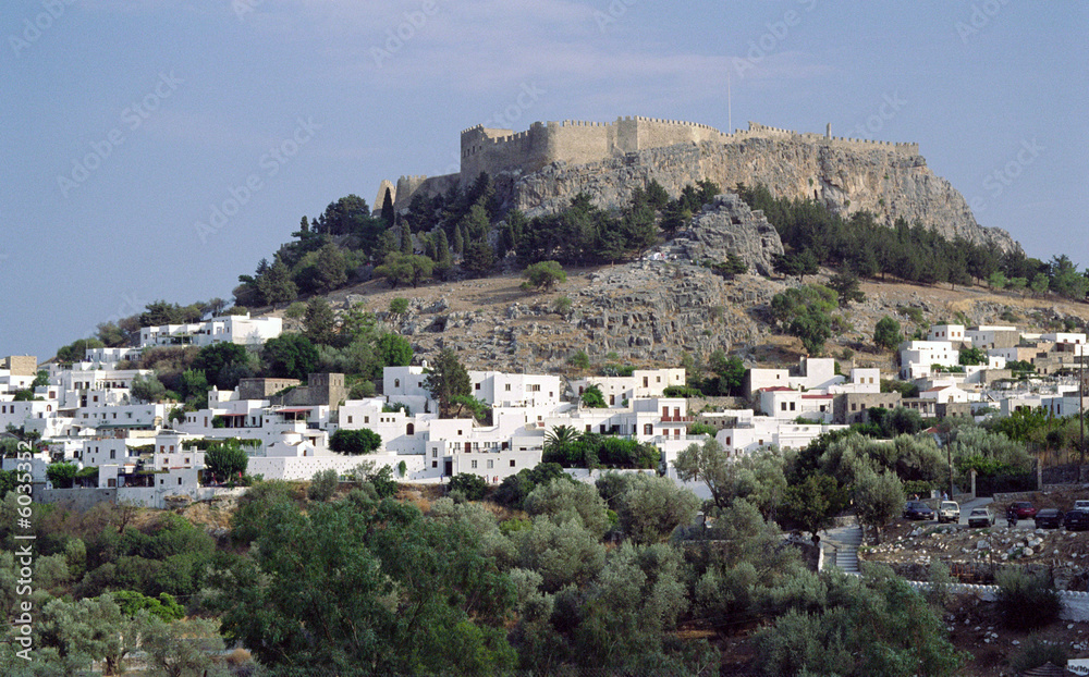 view of lindos acropolis 