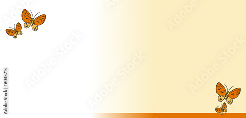 Fond papillon orange