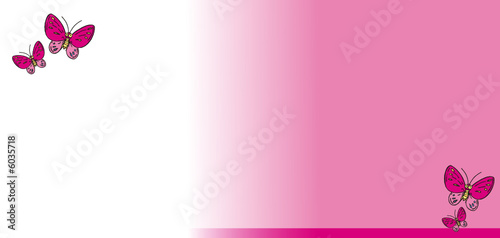 Fond papillon rose