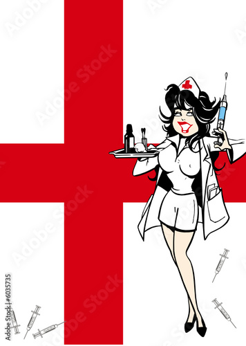 Fond infirmière hopital
