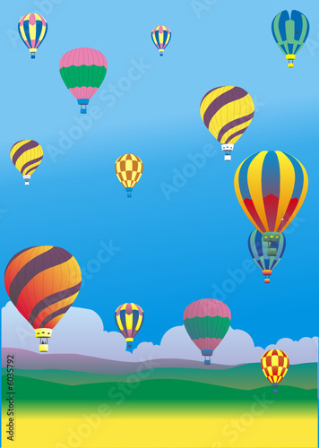 Fond mongolfières ballons