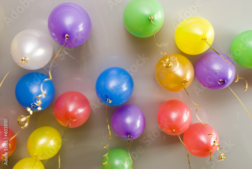 Colorful party balloons