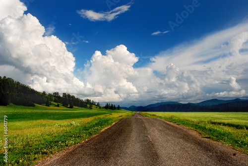 Country road, landscape