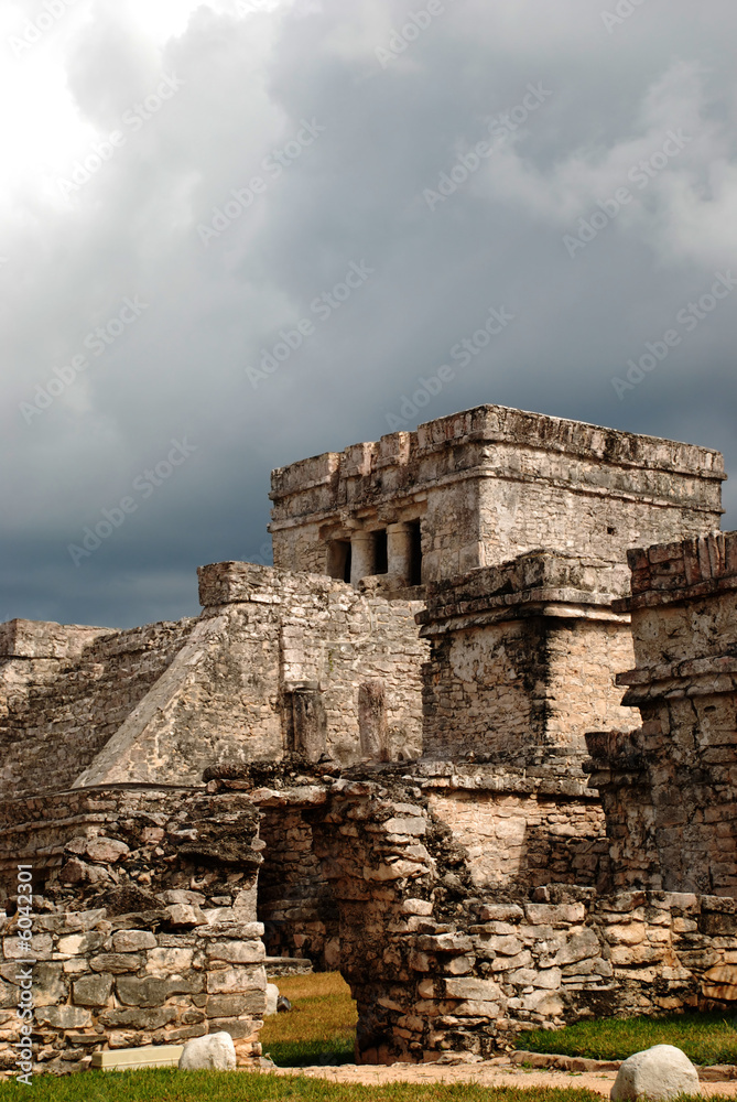 Ruins with Stormy Dramatic Sky