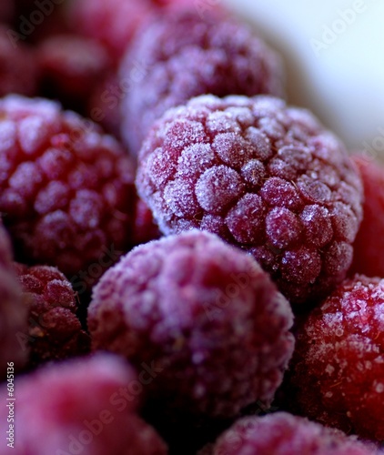 fruit congelé - framboises surgelées photo