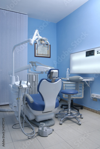 modern Dentist's chair in a medical room