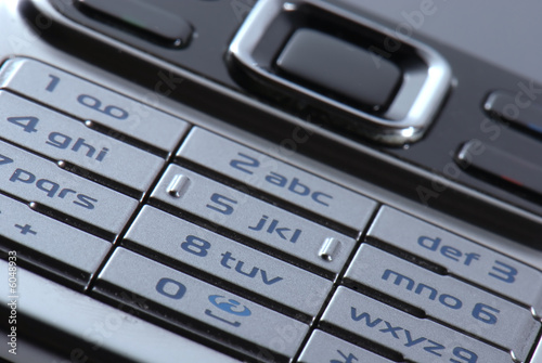 Modern mobile phone in close-up