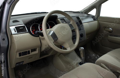 Interior of a modern car, front seats
