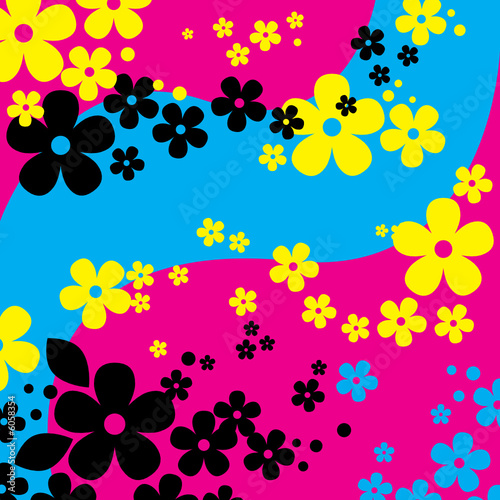 Abstract Flowers Background (vector or XXL jpeg image)