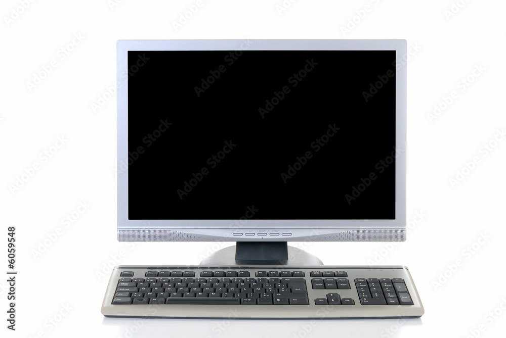 Hi Tech slim line Computer screen and keyboard Hi Tech slim line Computer screen and keyboard