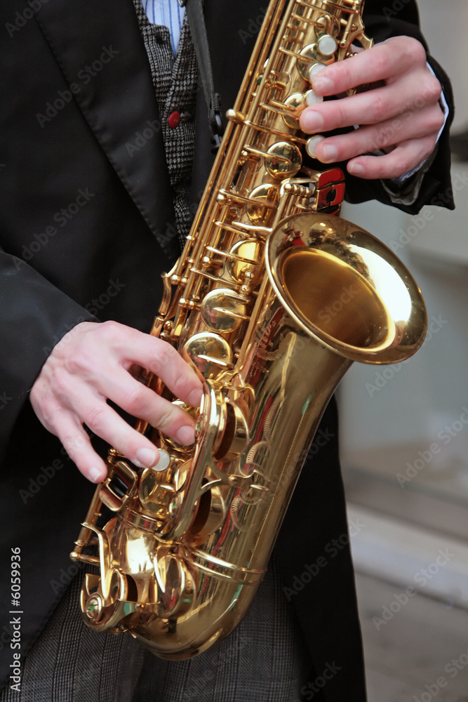 Obraz premium sax player