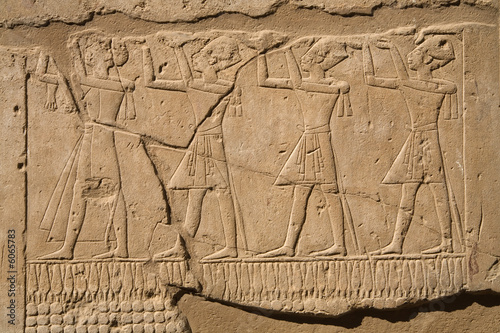 Obraz na plátně A photo of ancient egyptian script in Luxor, Egypt