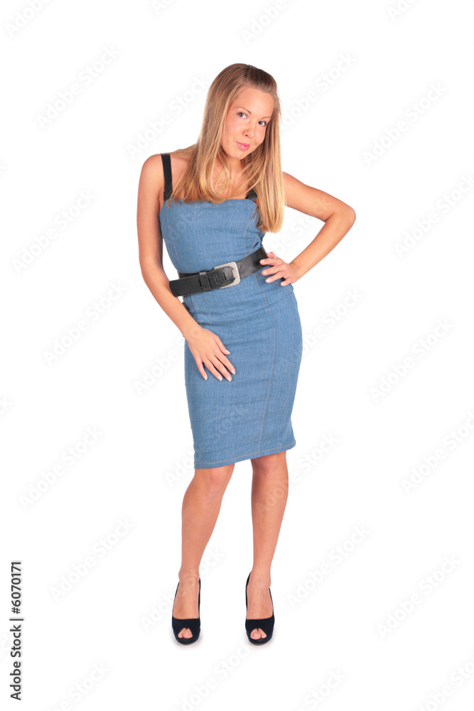 young beautiful girl in blue young beautiful girl in blue