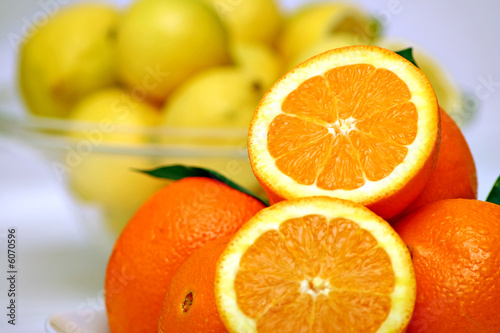 Slices of Orange with Lemons