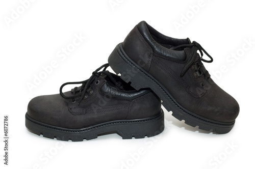 Heavy-duty shoe isolated on the white background