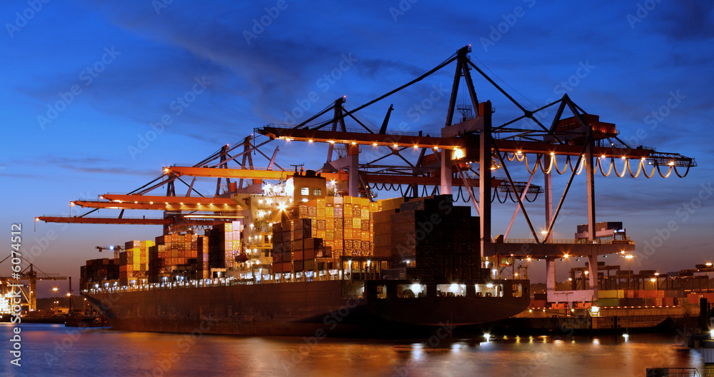 Hafen, Containerschiff, Export
