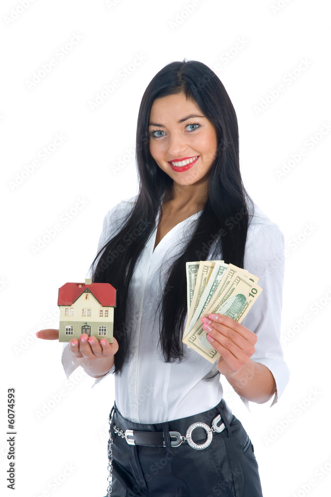 business woman working on isolated background business woman working on isolated background