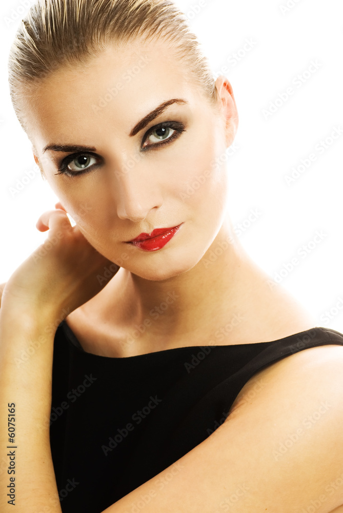 Close-up portrait of a young beautiful woman Close-up portrait of a young beautiful woman