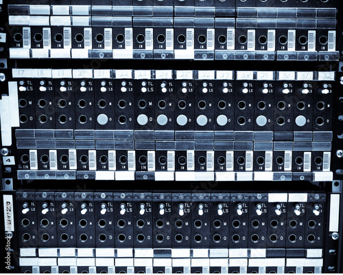 A shot of network server racks in a data center