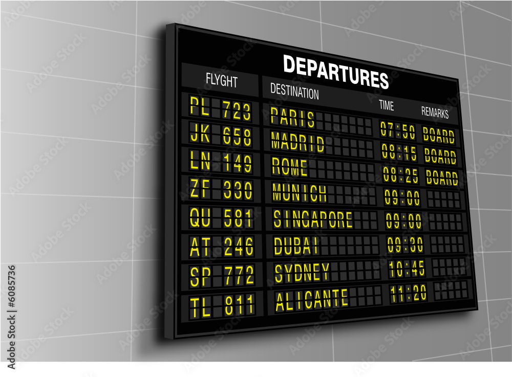 Fototapeta premium Aeroporto - Partenze