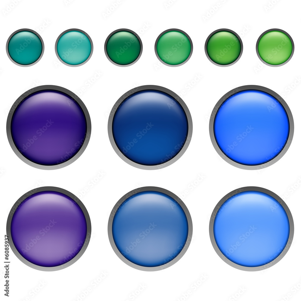 round web buttons with different shiny colors round web buttons with different shiny colors