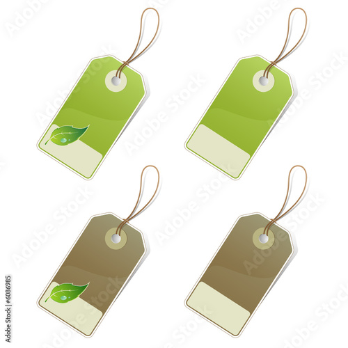 étiquettes à feuille