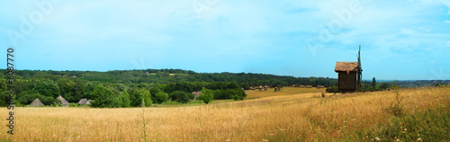 panorama in big size(windmill on field) © VIKTORIIA KULISH