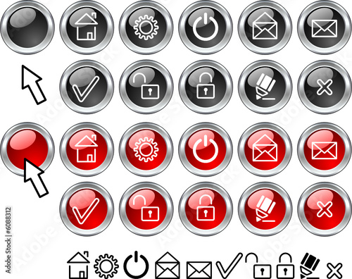 Set of web icons.