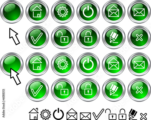 Set of web icons.