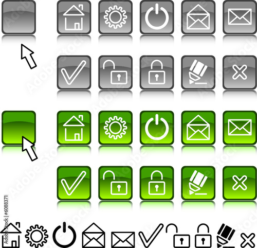 Set of web icons.