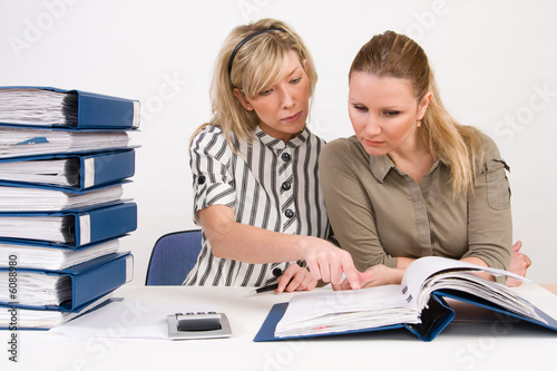 Successful business team working with documents