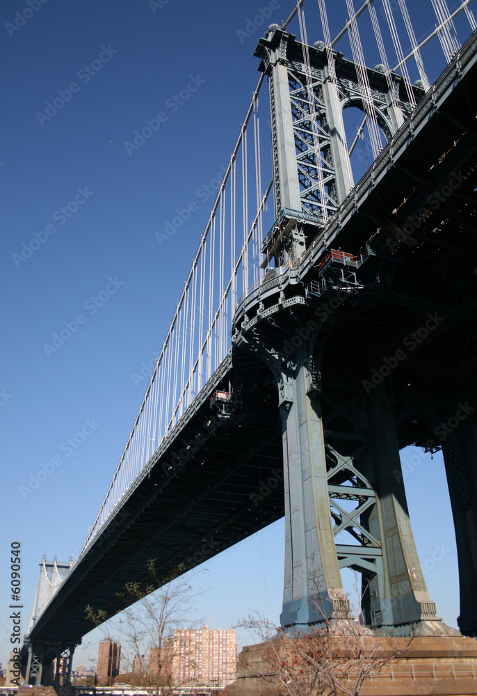 Fototapeta premium Manhattan bridge from below