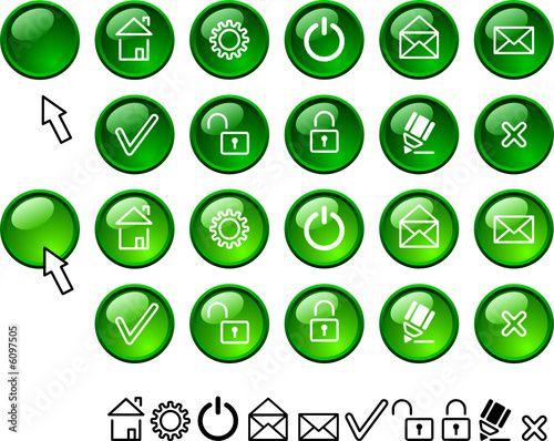 Set of web icons.