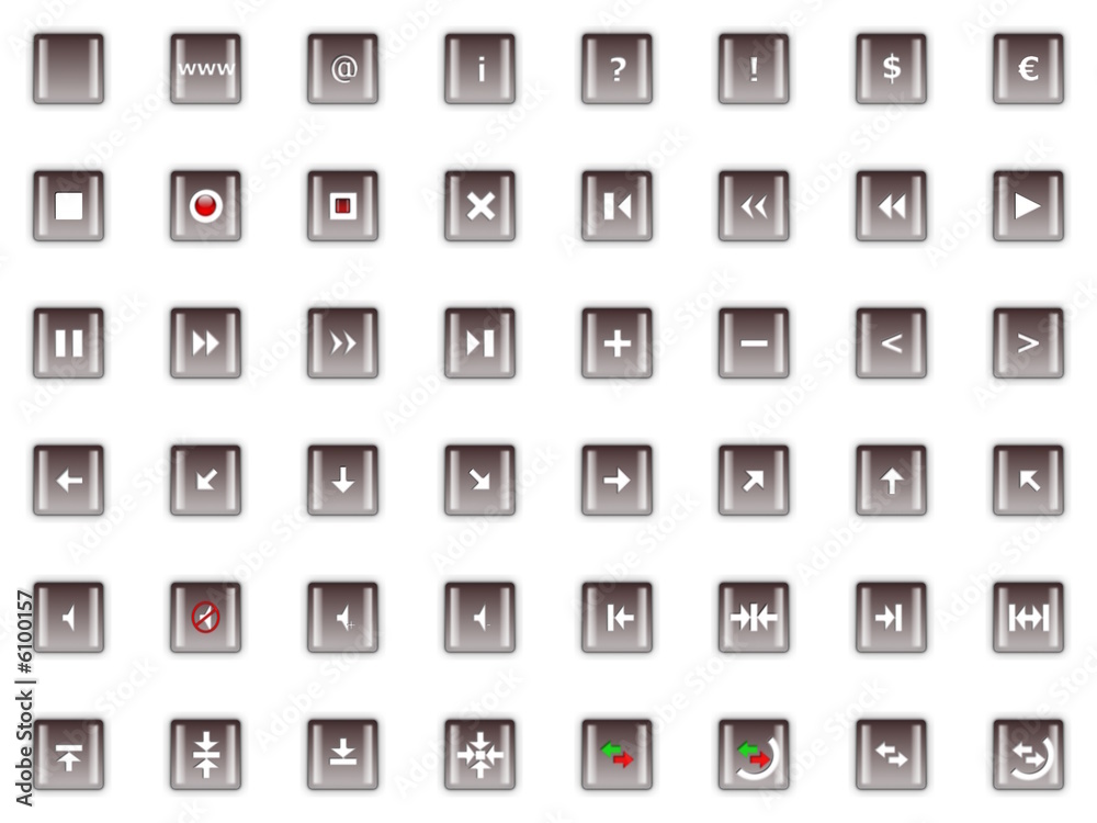 quadratische Buttons quadratische Buttons