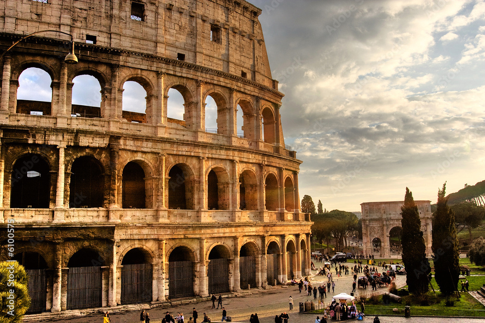 Naklejka premium Rzym, Koloseum