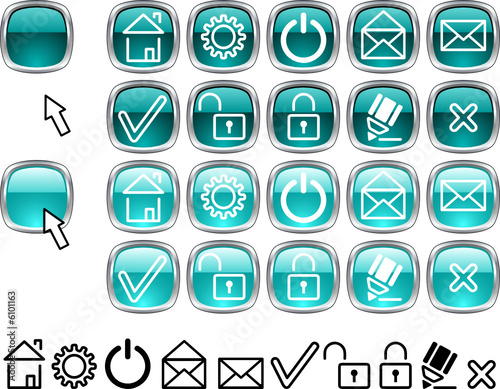 Set of web icons.
