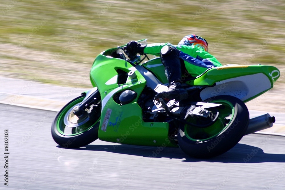 Naklejka premium Moto de course