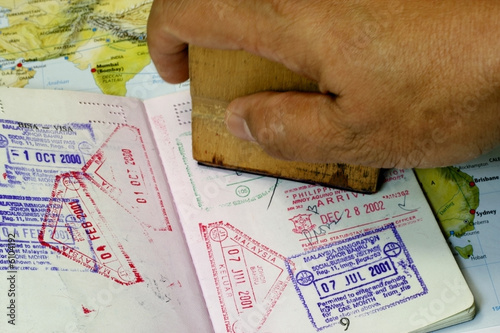 Immigration Stamp on Passport 