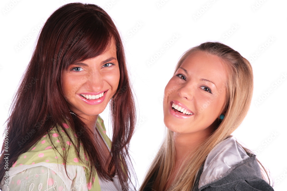 Two girls close-up Two girls close-up